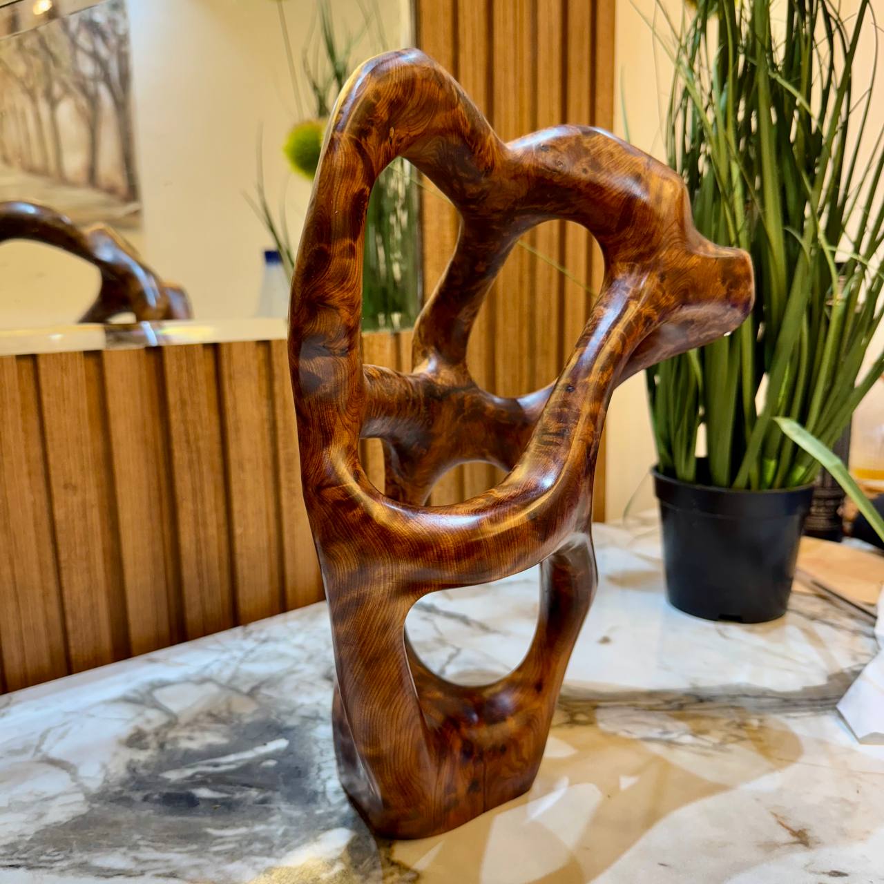Abstract Wooden Sculpture