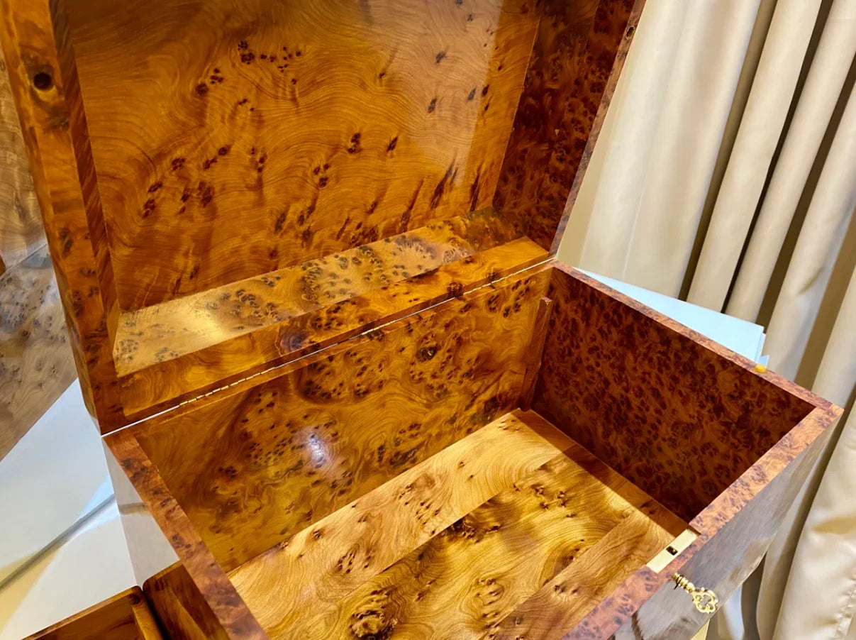 Big Moroccan jewellery Box burl thuya Box - AtlasMuseCrafts