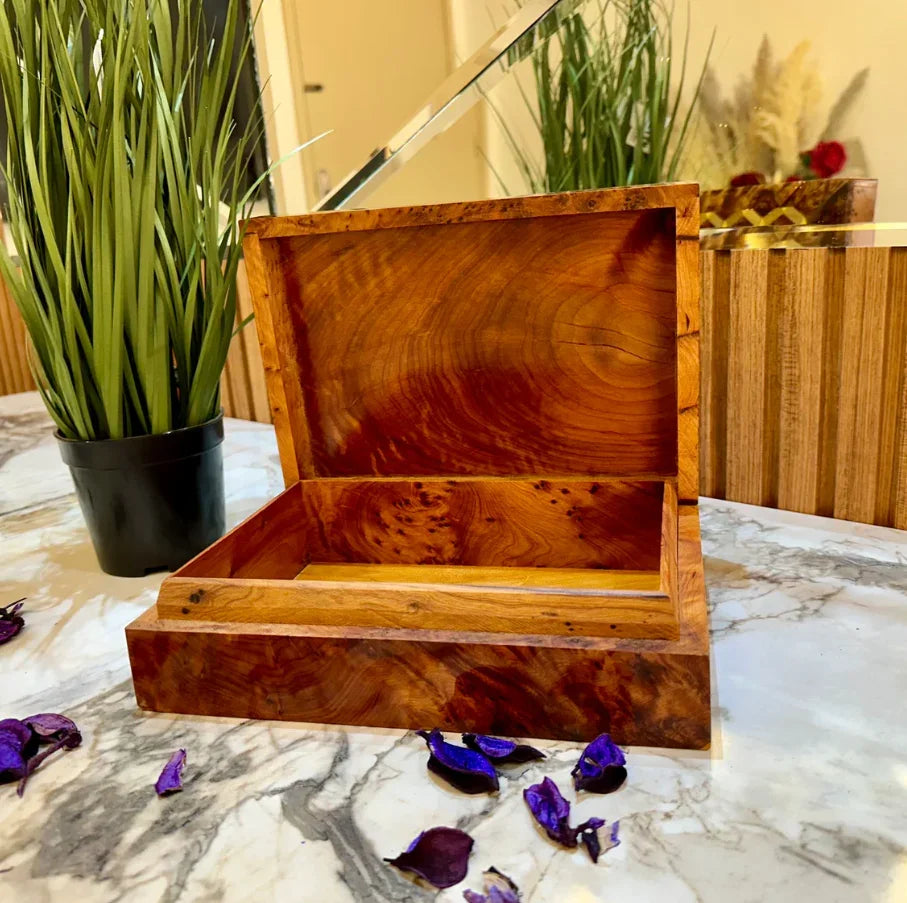 Wooden Box Organizer Wedding gift idea - AtlasMuseCrafts