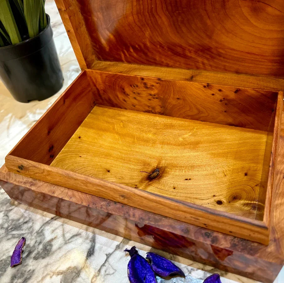 Wooden Box Organizer Wedding gift idea - AtlasMuseCrafts
