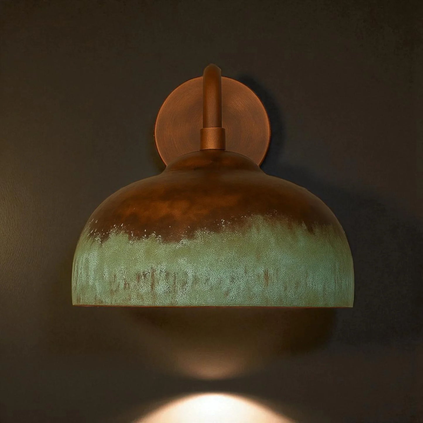 Oxidized Copper Wall Sconce