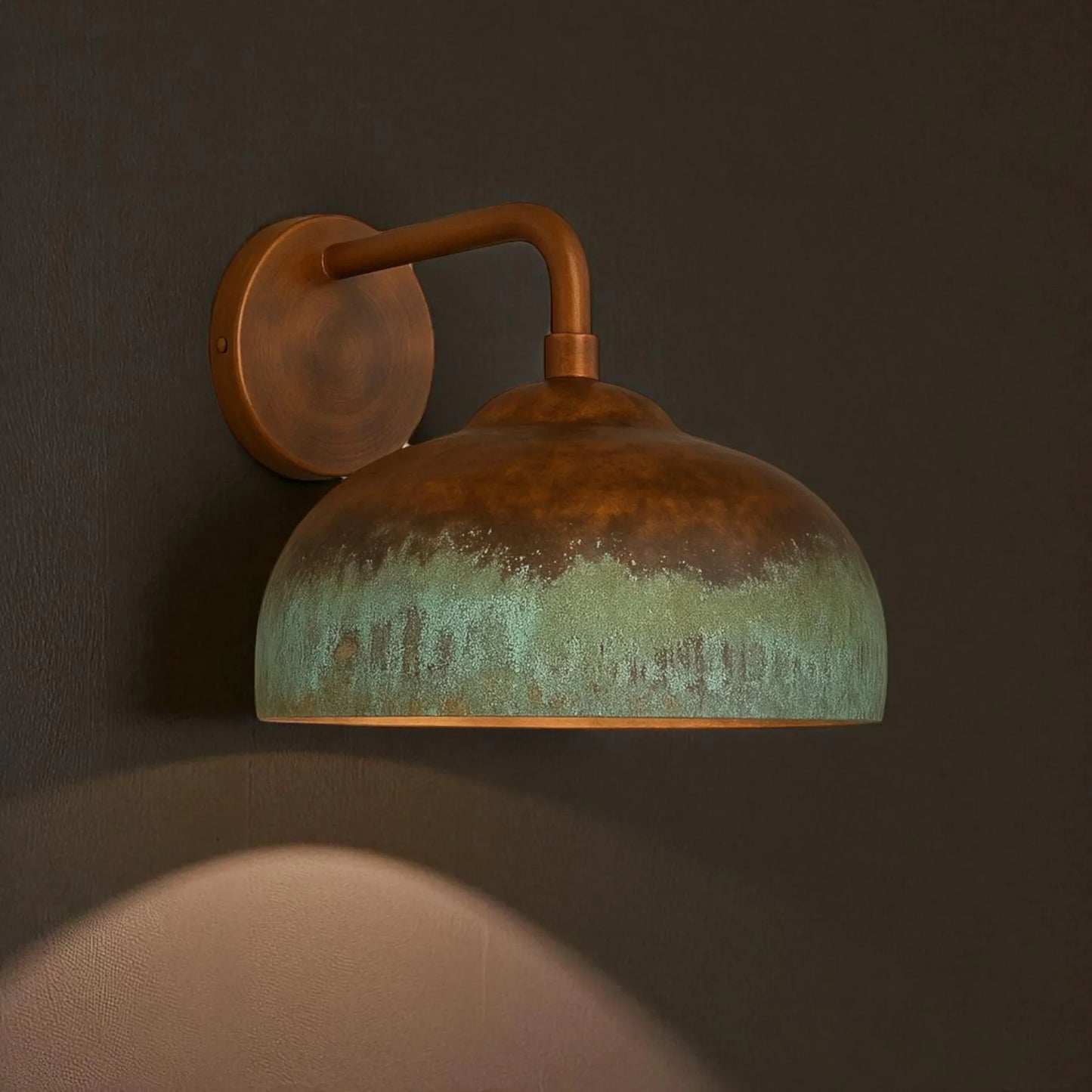 Oxidized Copper Wall Sconce