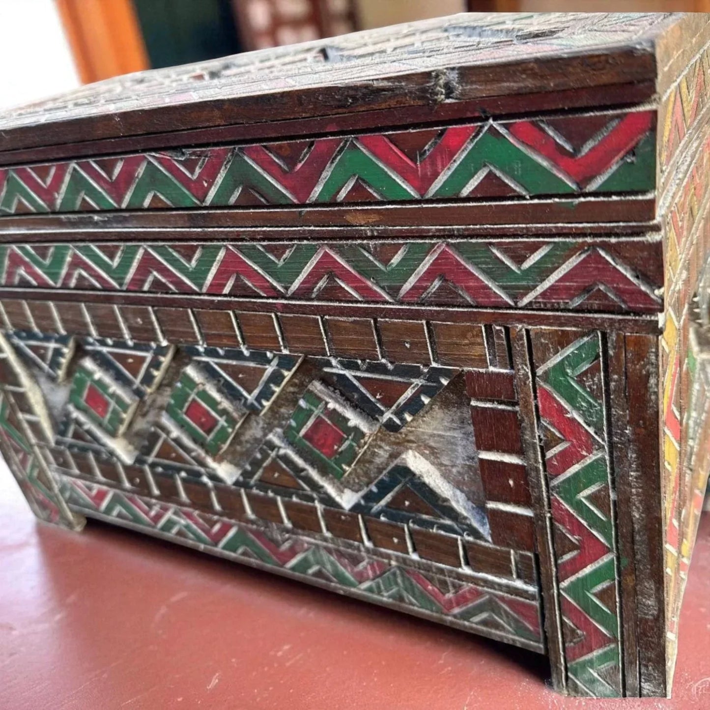 Custom Moroccan Wood Cabinet