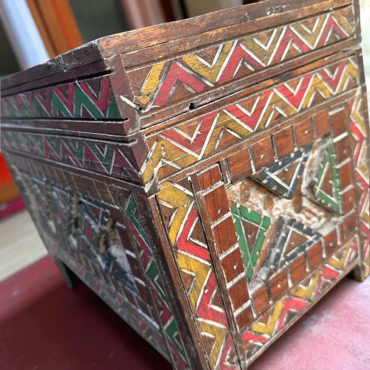 Custom Moroccan Wood Cabinet