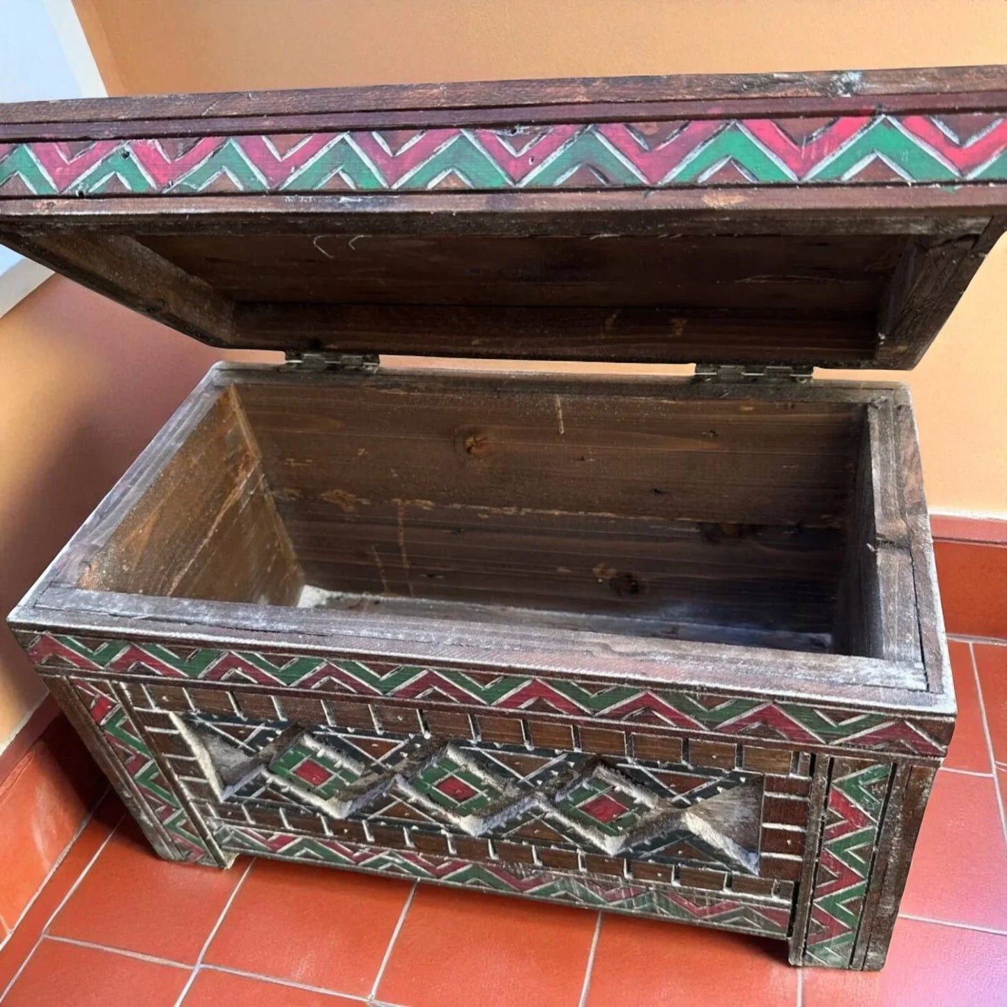 Custom Moroccan Wood Cabinet