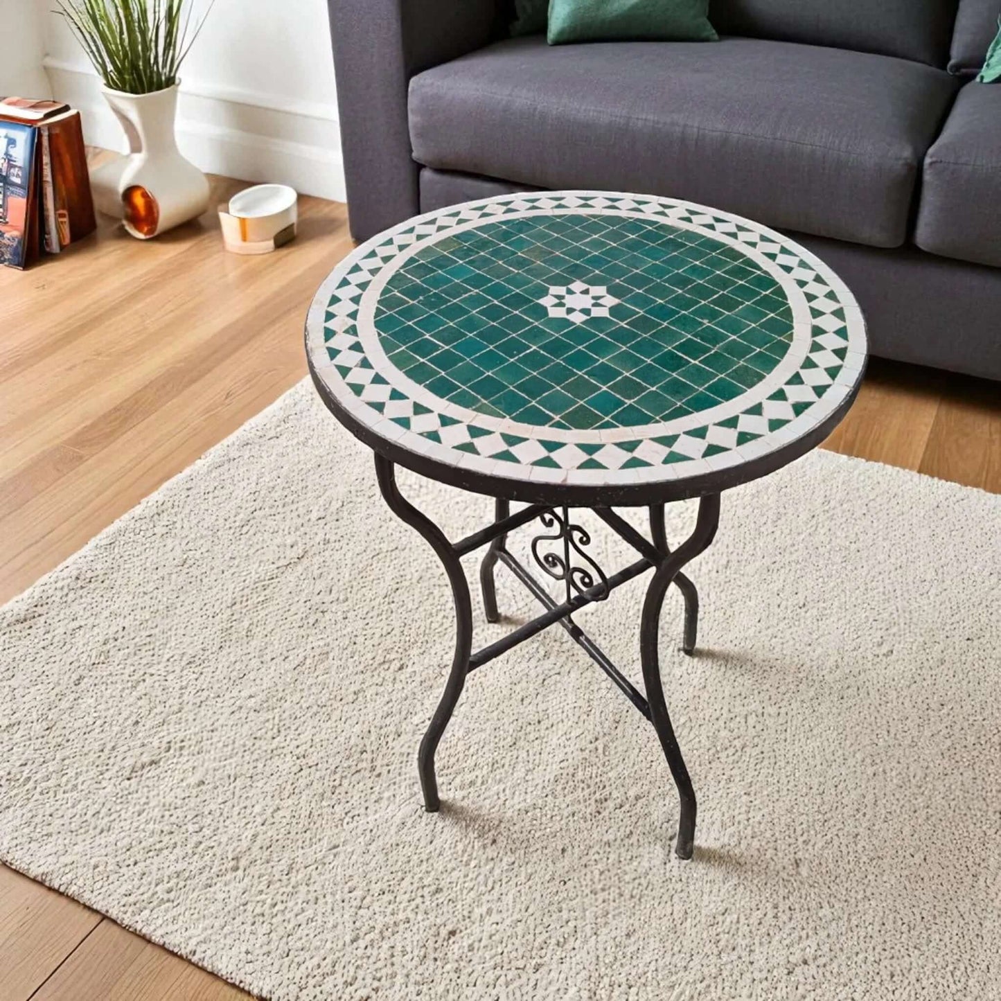 Luxury Mosaic Table made from 20 cm / 8 inch