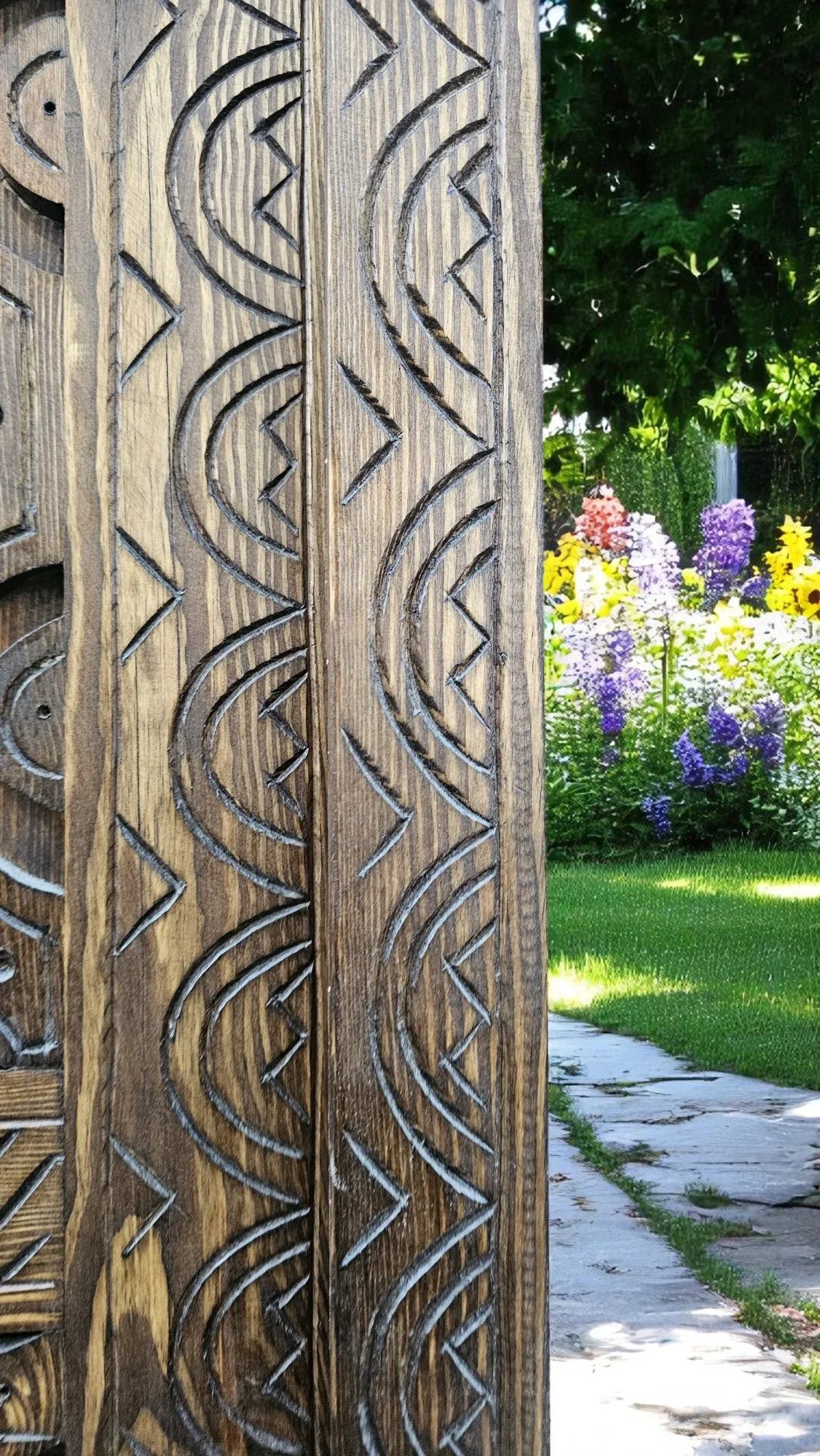 Moroccan Door Vintage Door Antique Door Decor - AtlasMuseCrafts