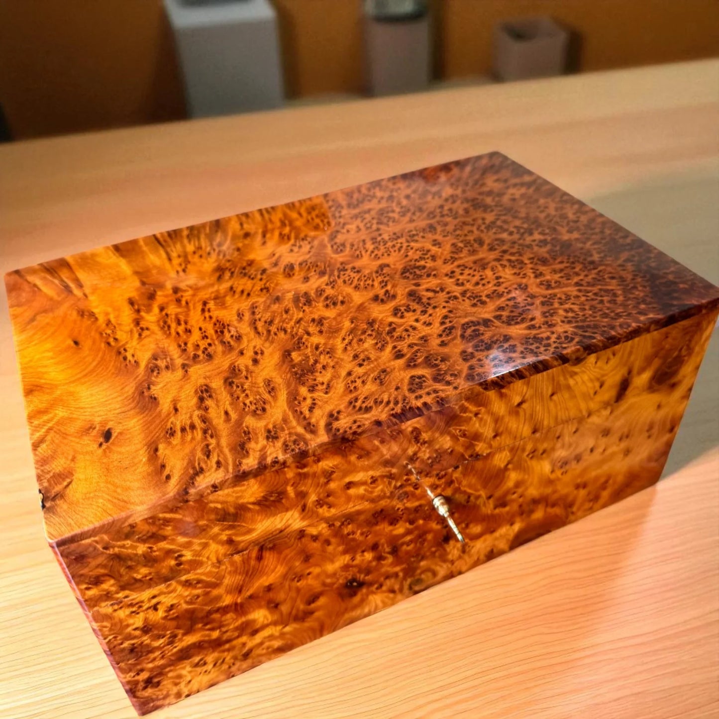 Wooden Box With Key