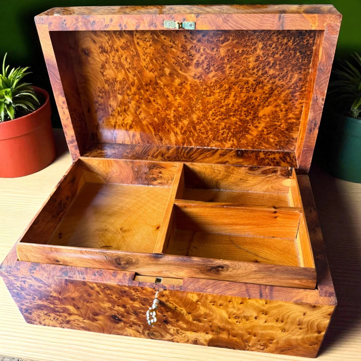 Wooden Box With Key
