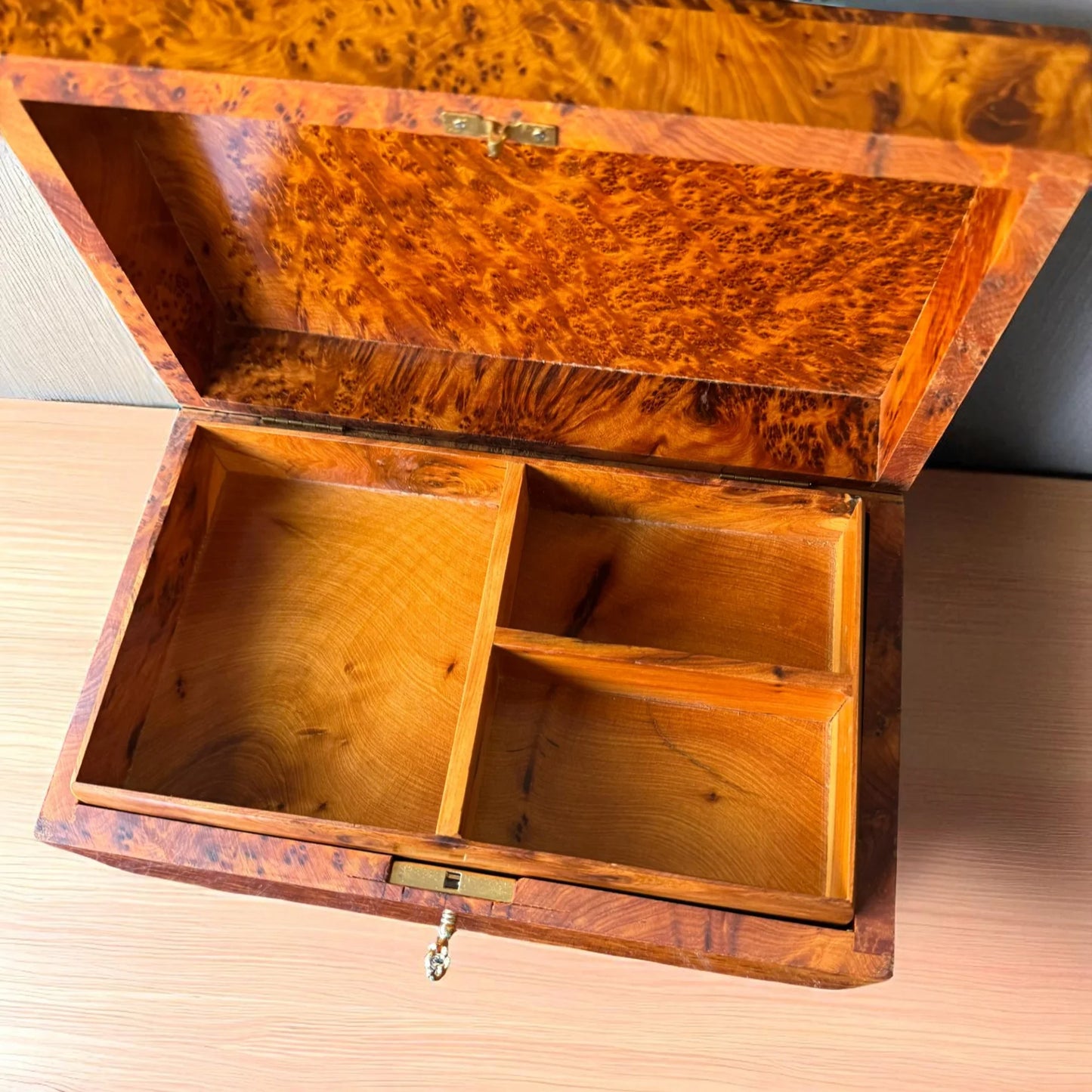 Wooden Box With Key