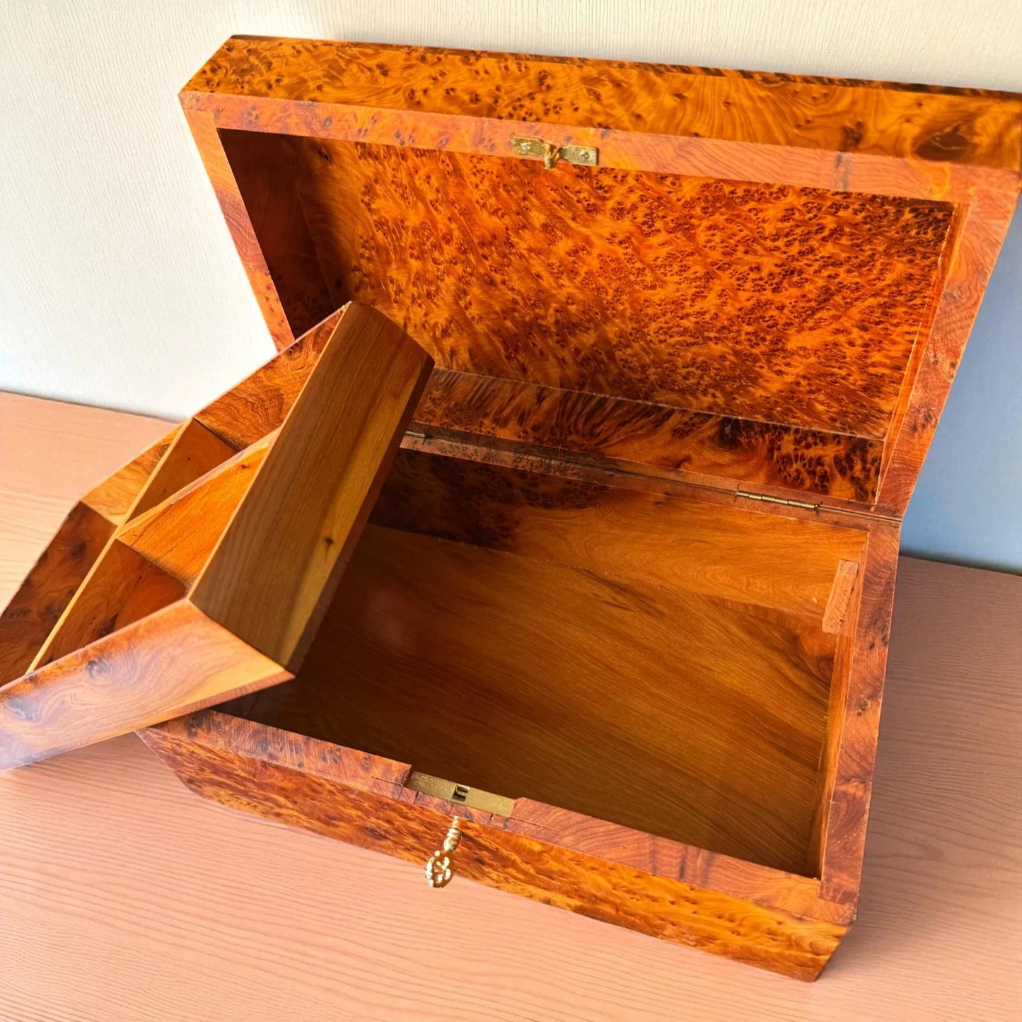 Wooden Box With Key