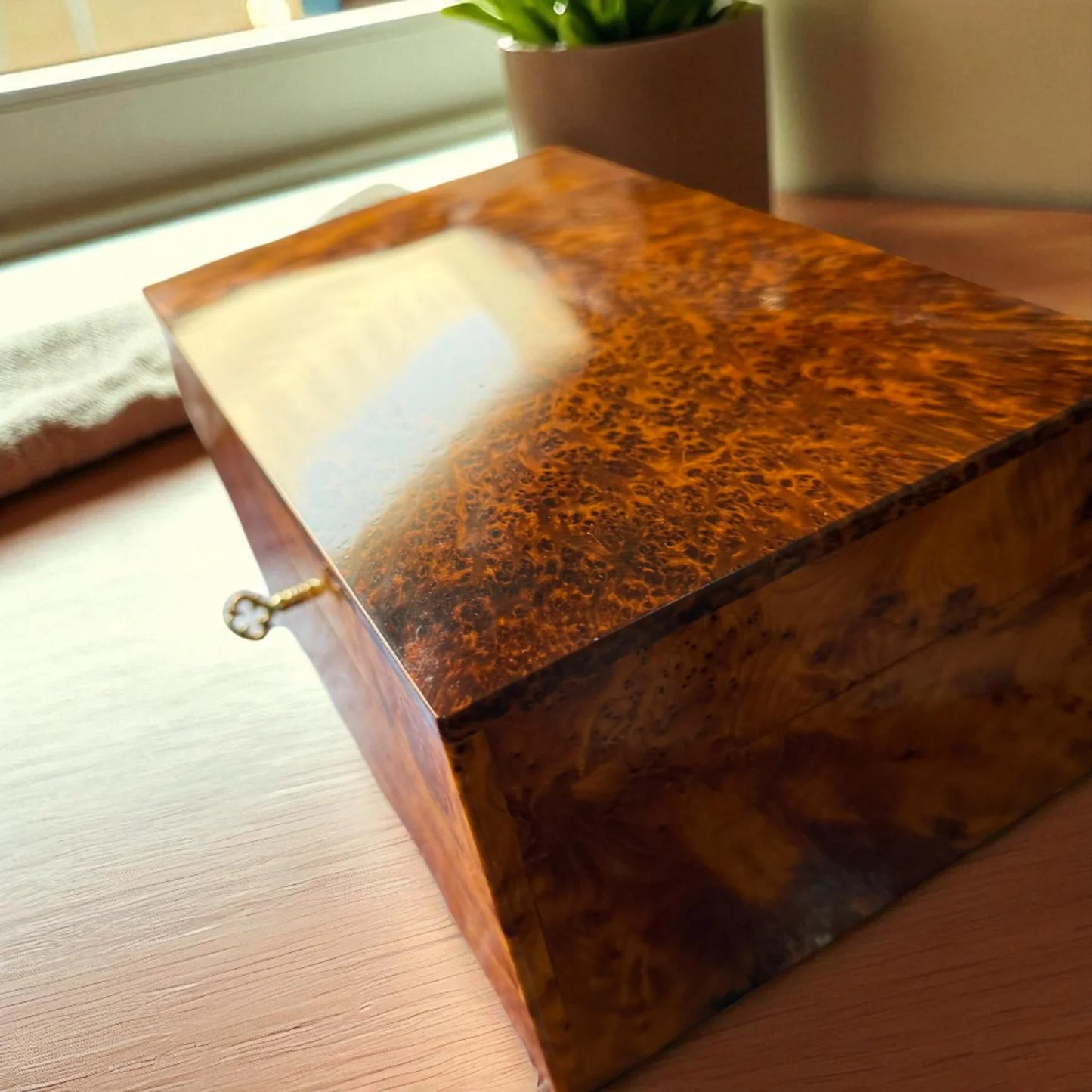 Wooden Box With Key