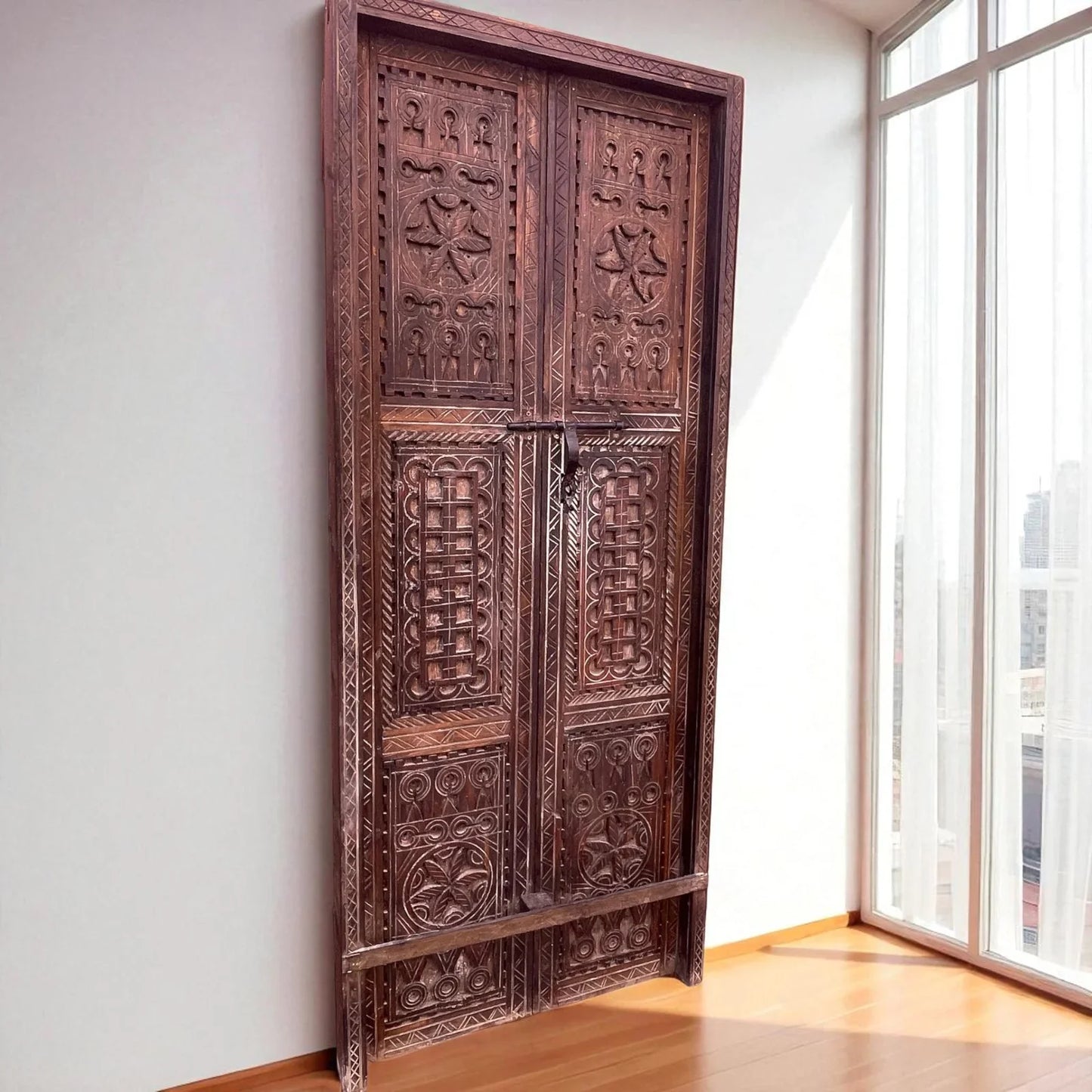 Wooden Double Panel Door