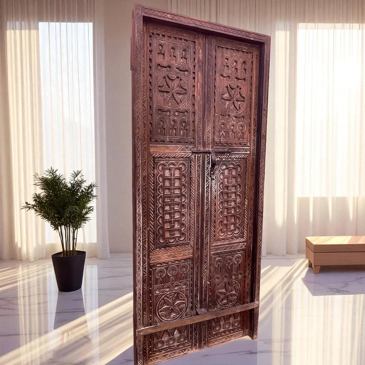 Wooden Double Panel Door