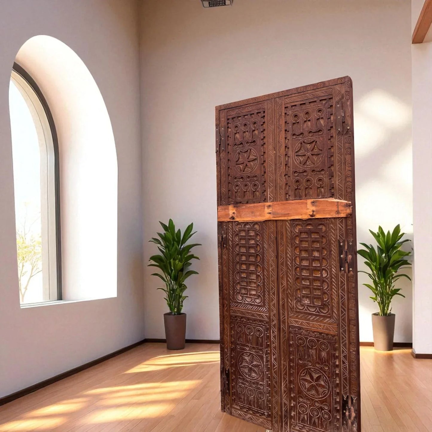 Wooden Double Panel Door