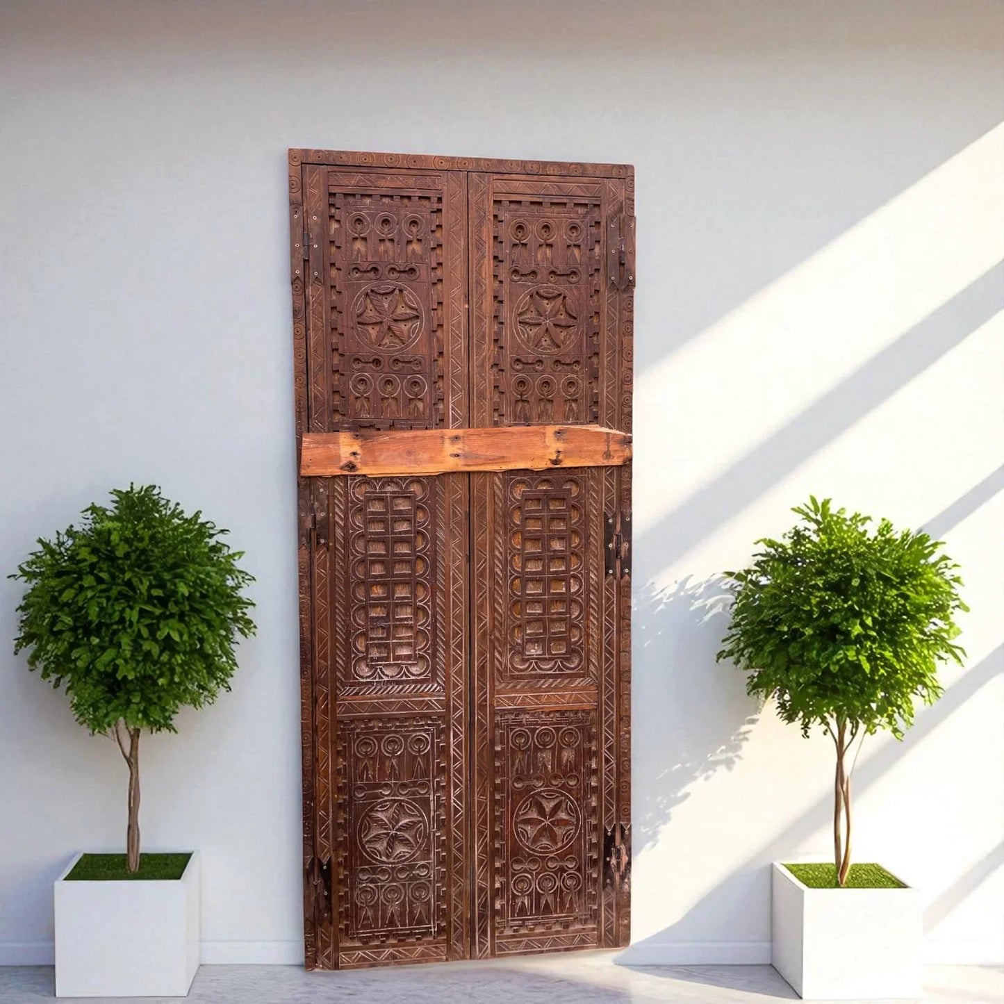 Wooden Double Panel Door