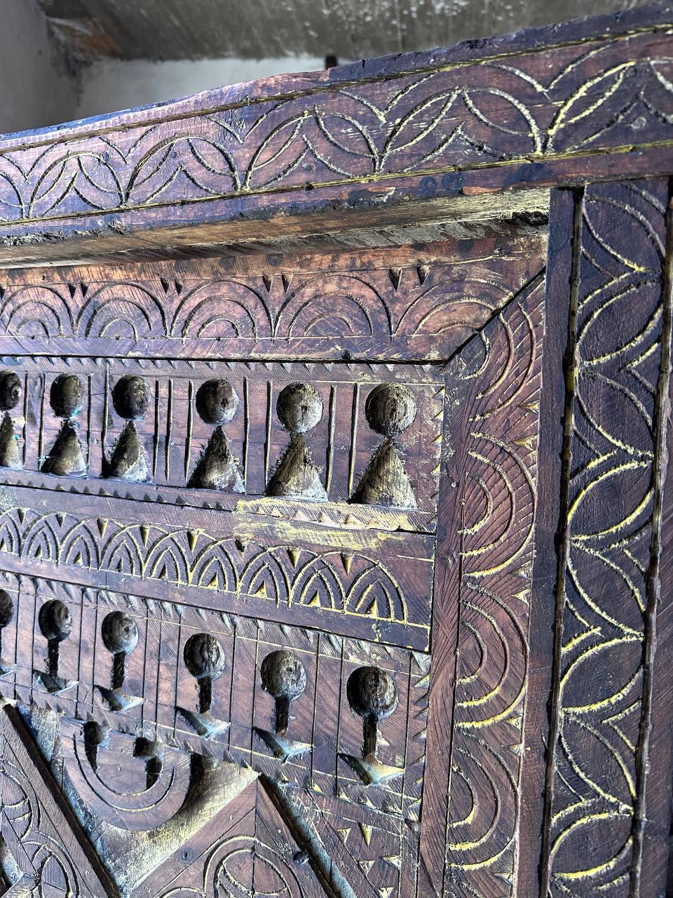 Vintage Door With Knob - AtlasMuseCrafts