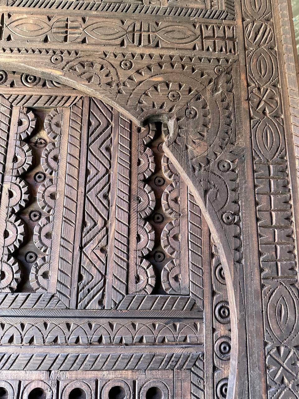 Custom Moroccan Handmade Wood Doors - AtlasMuseCrafts