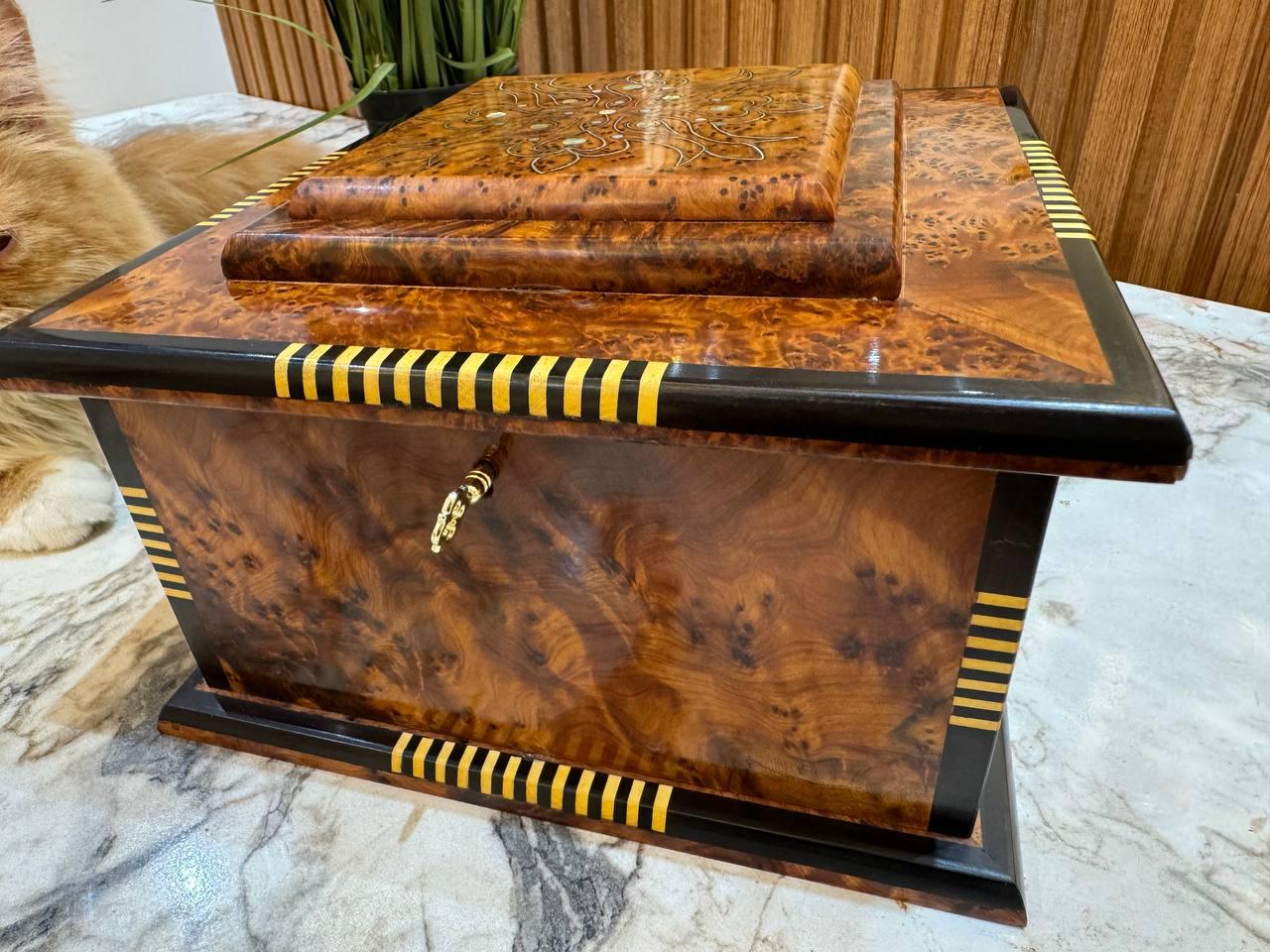 Royal Jewellery Wooden Box - AtlasMuseCrafts