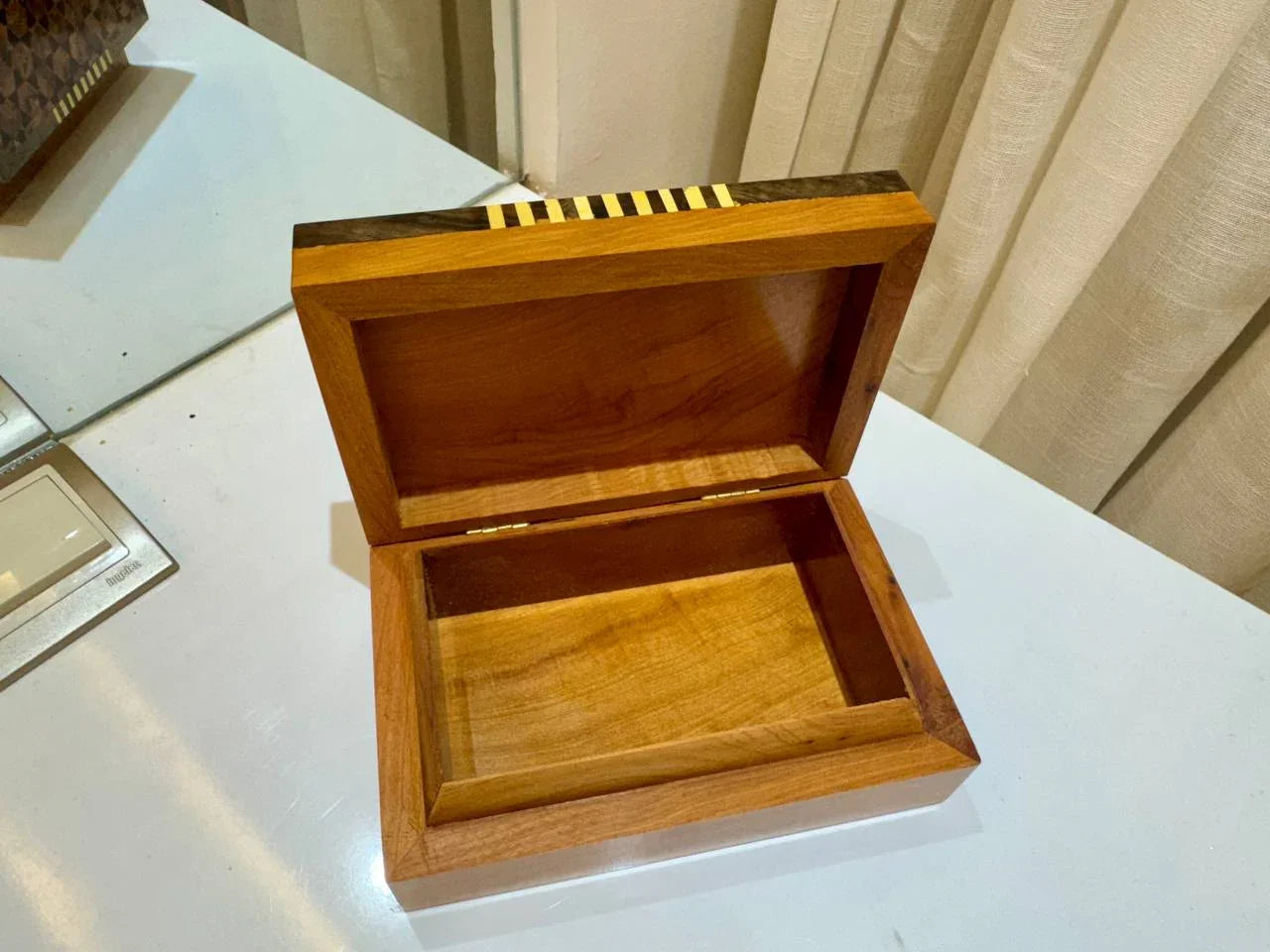Jewellery Burl Wooden Box Organizer - AtlasMuseCrafts