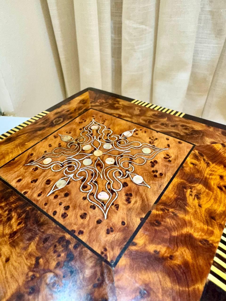 Handcrafted Moroccan Thuya Wood Box - AtlasMuseCrafts