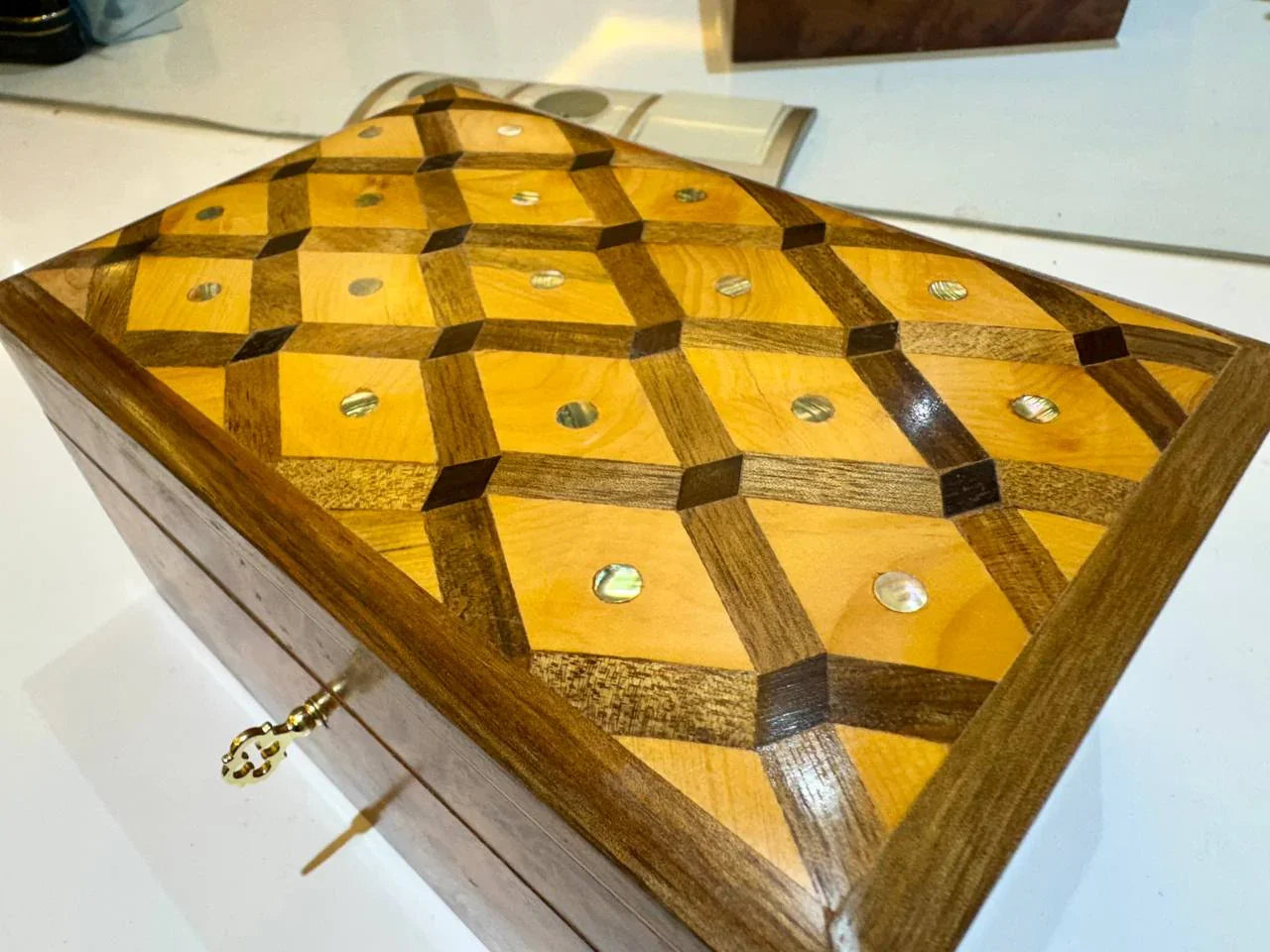 Gift Wooden Box Organizer - AtlasMuseCrafts