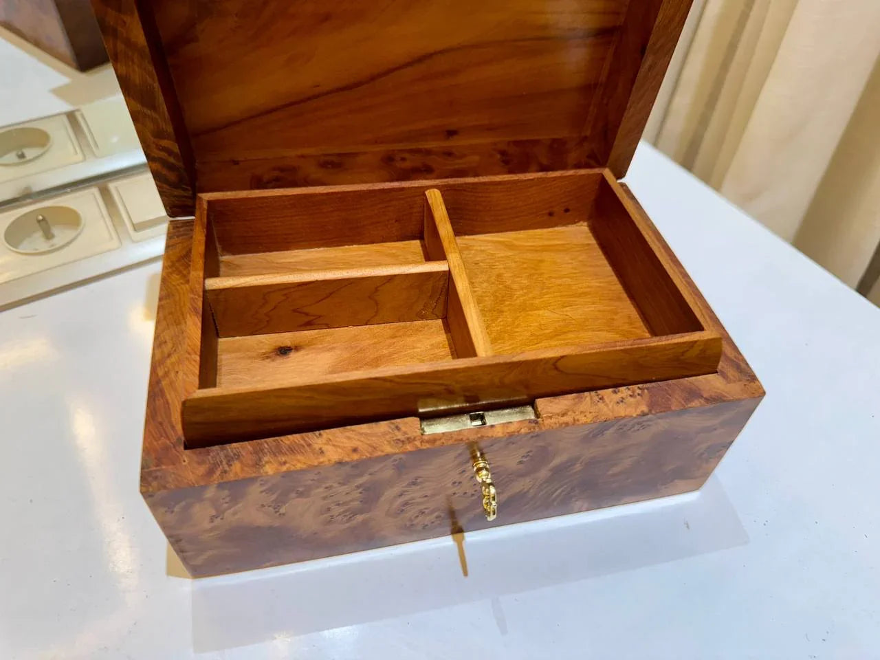 Gift Wooden Box Organizer - AtlasMuseCrafts