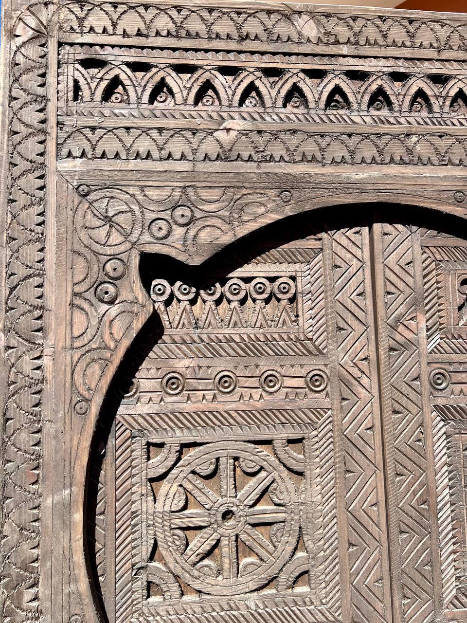 Vintage Moroccan Double Door - AtlasMuseCrafts