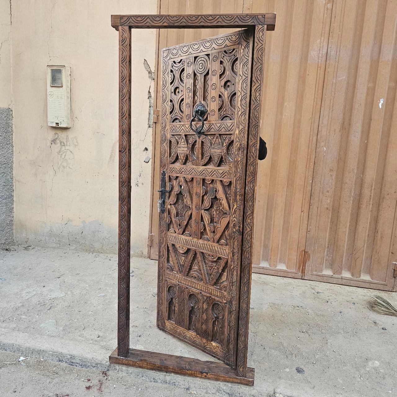 Moroccan Door, Vintage Style - AtlasMuseCrafts