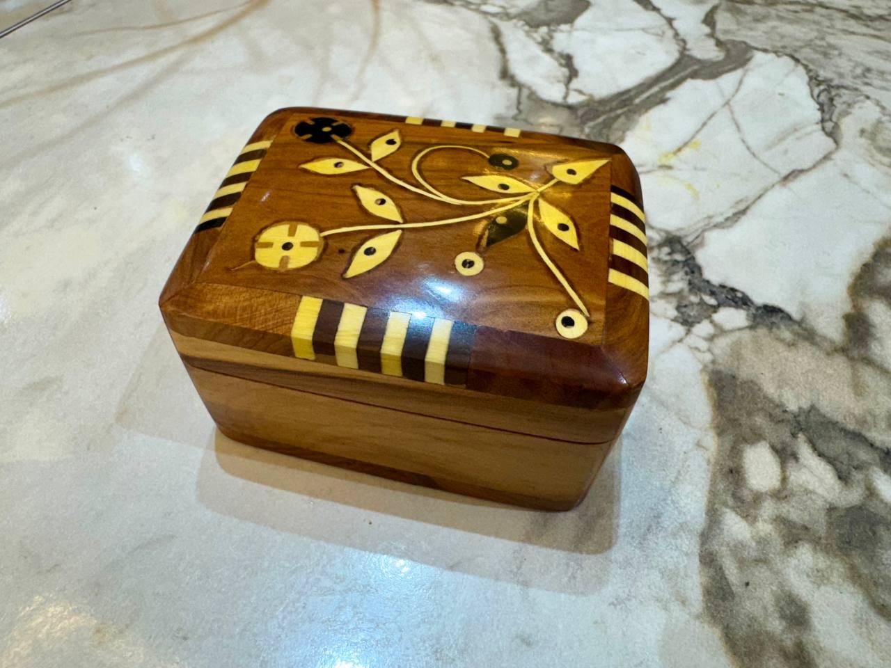 Ring Box Set of 4 thuya Wood Organizer Box - AtlasMuseCrafts