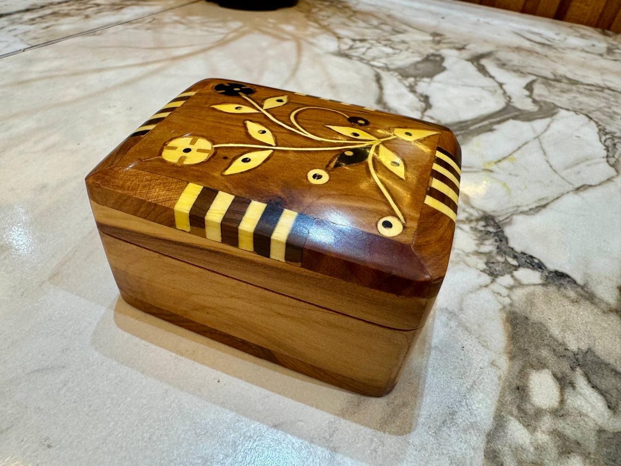 Ring Box Set of 4 thuya Wood Organizer Box - AtlasMuseCrafts