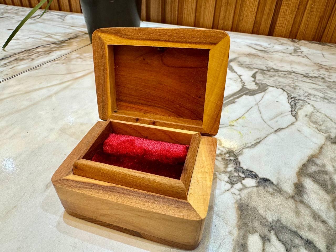 Ring Box Set of 4 thuya Wood Organizer Box - AtlasMuseCrafts
