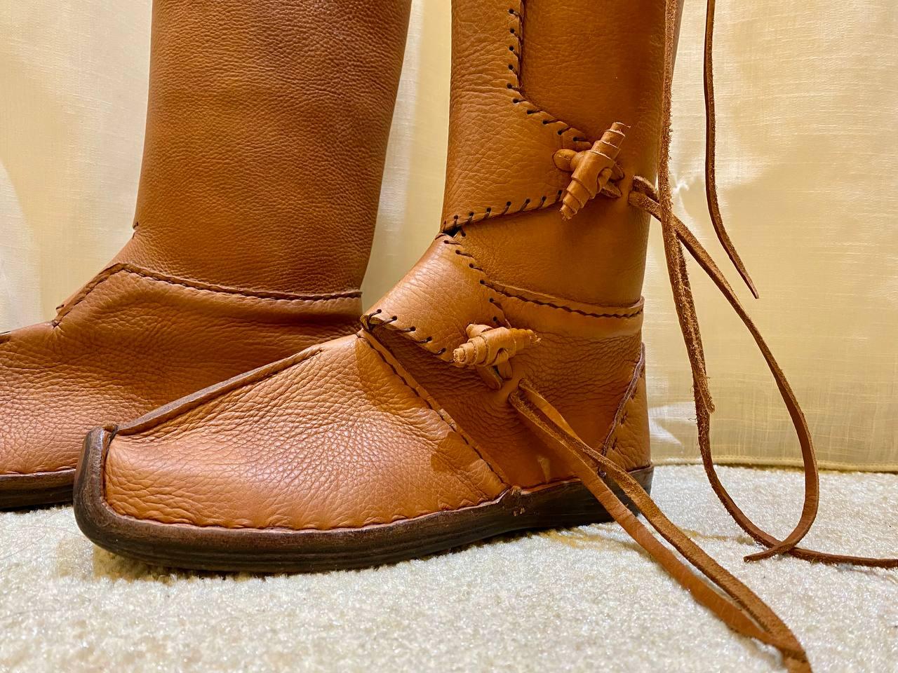 Handmade Leather Boots β Authentic Medieval Viking Boots - AtlasMuseCrafts