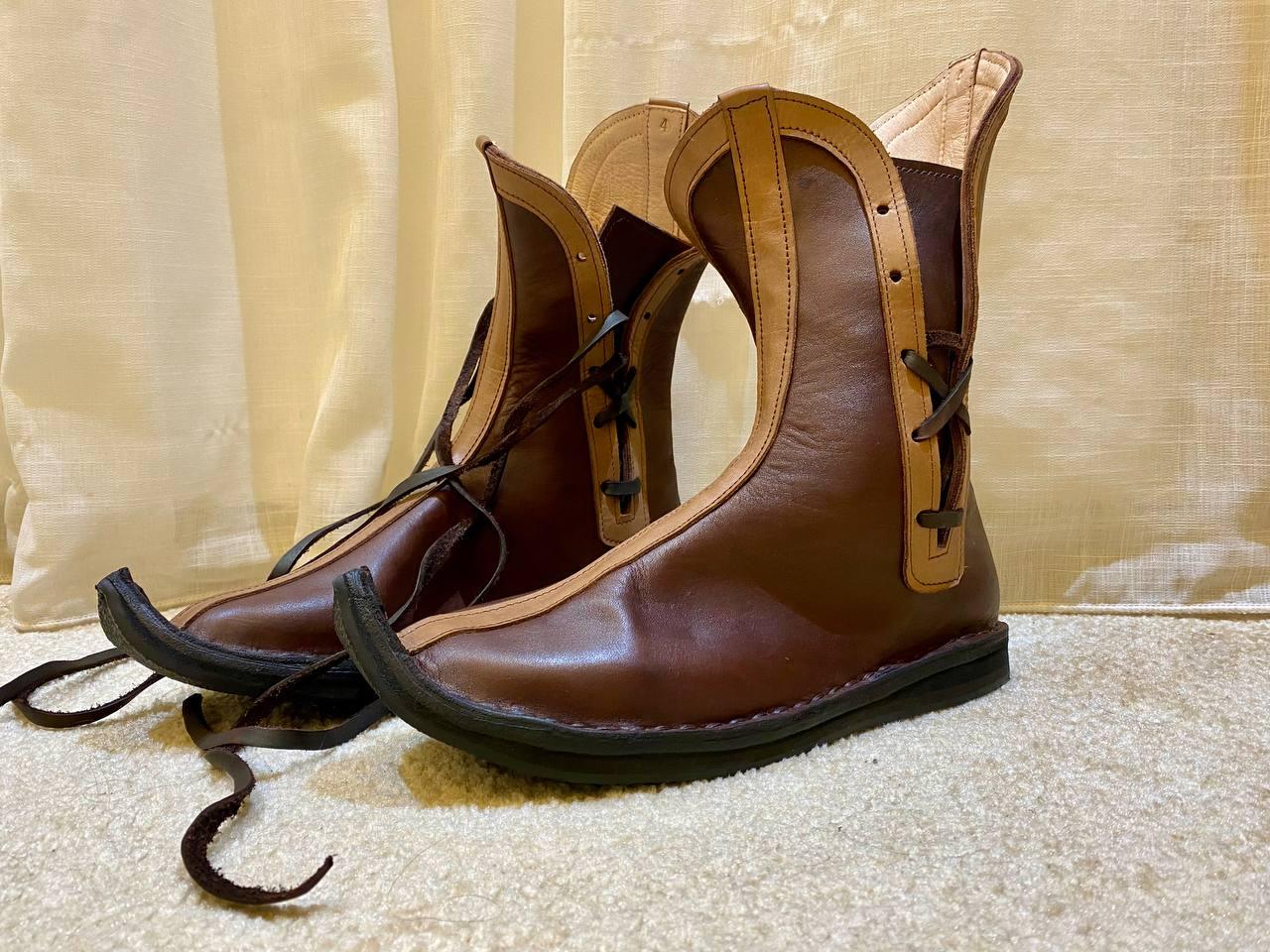 Handmade Leather Boots β Medieval Viking Boots - AtlasMuseCrafts