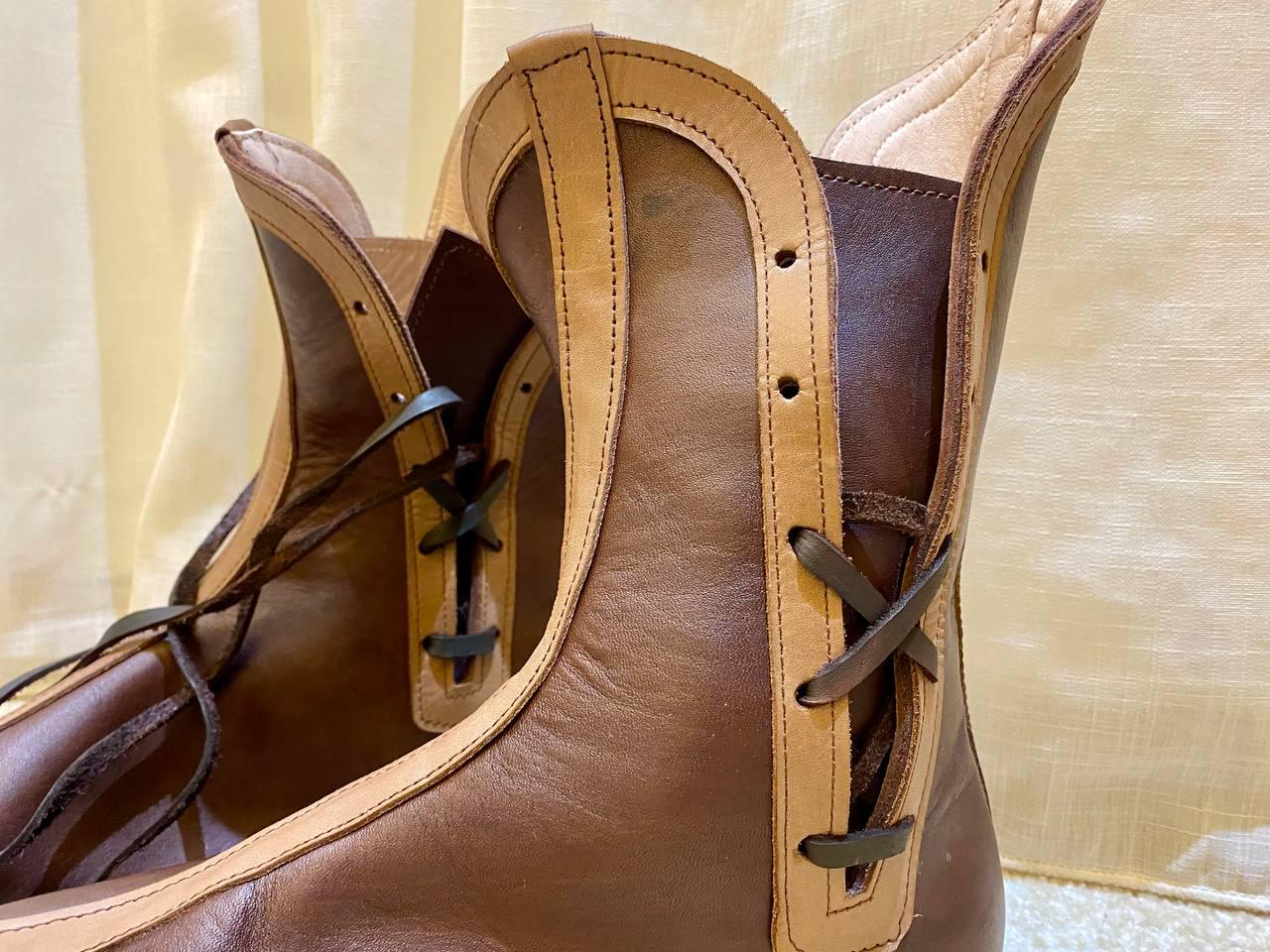 Handmade Leather Boots β Medieval Viking Boots - AtlasMuseCrafts