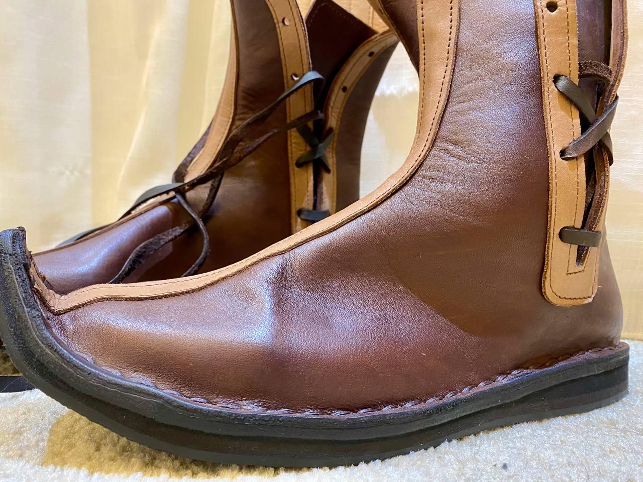 Handmade Leather Boots β Medieval Viking Boots - AtlasMuseCrafts