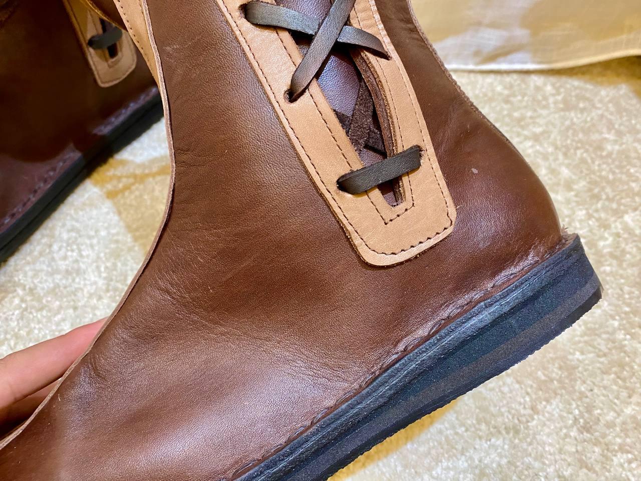 Handmade Leather Boots β Medieval Viking Boots - AtlasMuseCrafts