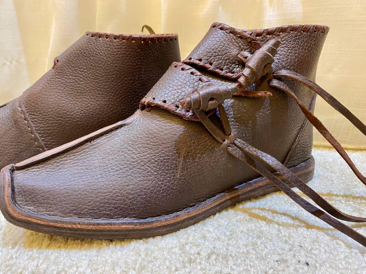 Medieval Viking Shoes Historical Reenactment Footwear - AtlasMuseCrafts