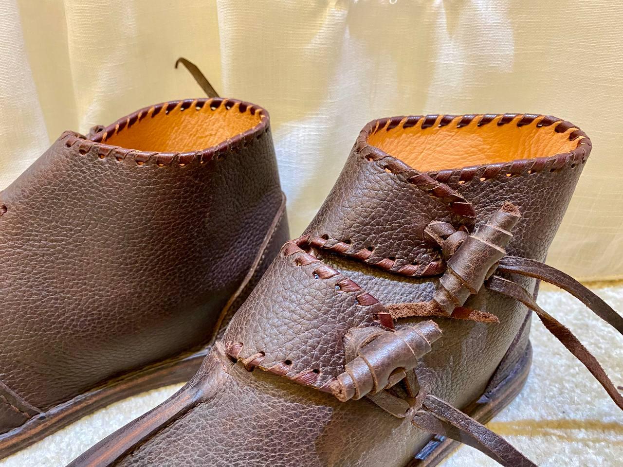 Medieval Viking Shoes Historical Reenactment Footwear - AtlasMuseCrafts