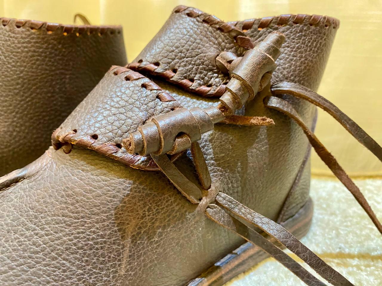 Medieval Viking Shoes Historical Reenactment Footwear - AtlasMuseCrafts