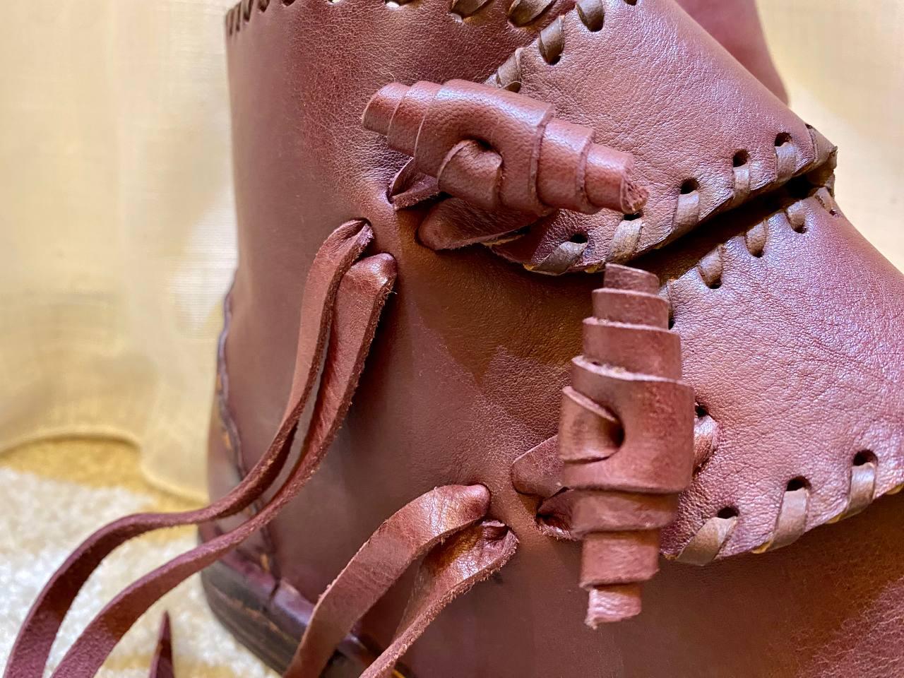 Medieval Viking Style, Genuine Leather Footwear - AtlasMuseCrafts