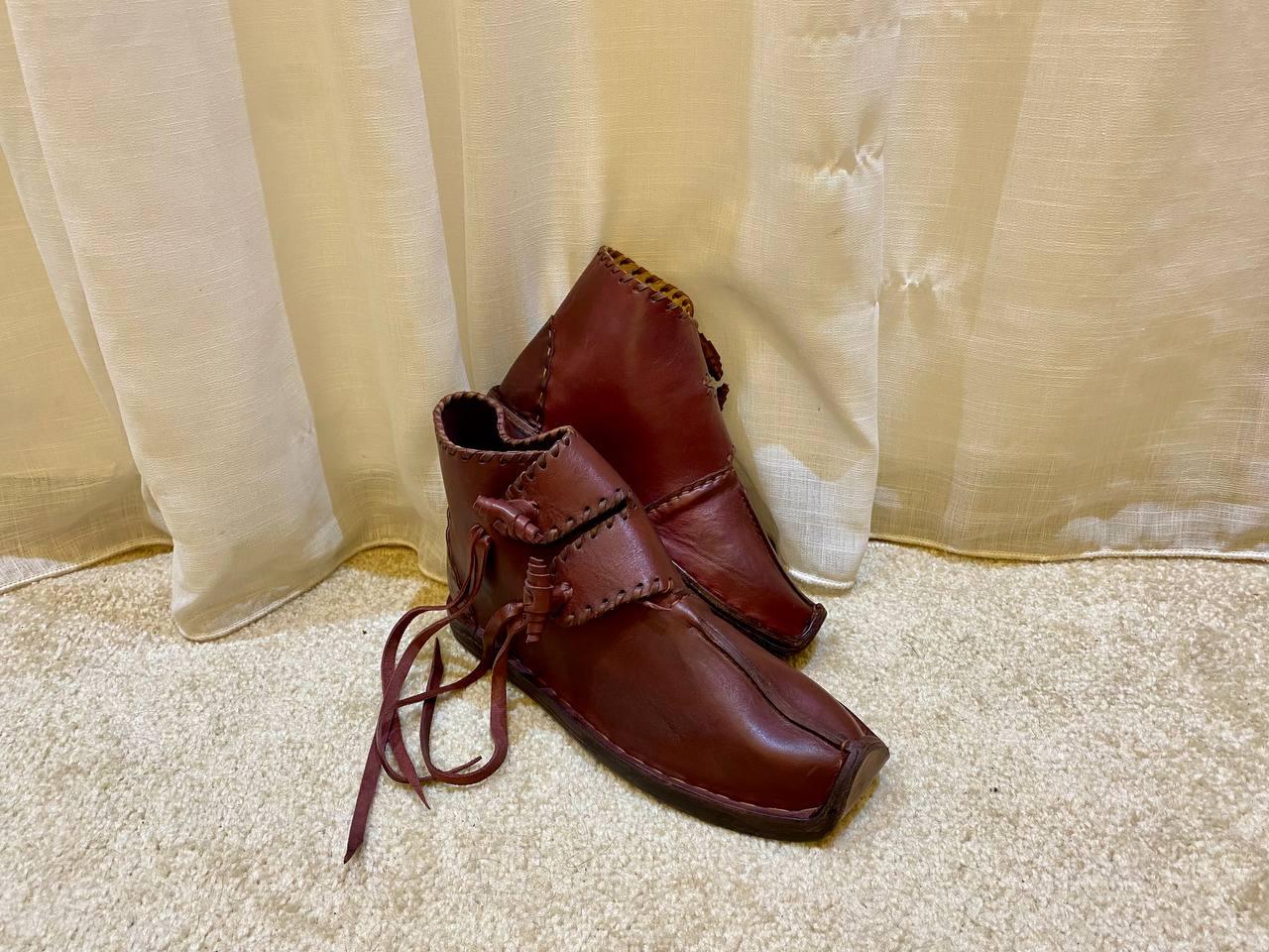 Medieval Viking Style, Genuine Leather Footwear - AtlasMuseCrafts
