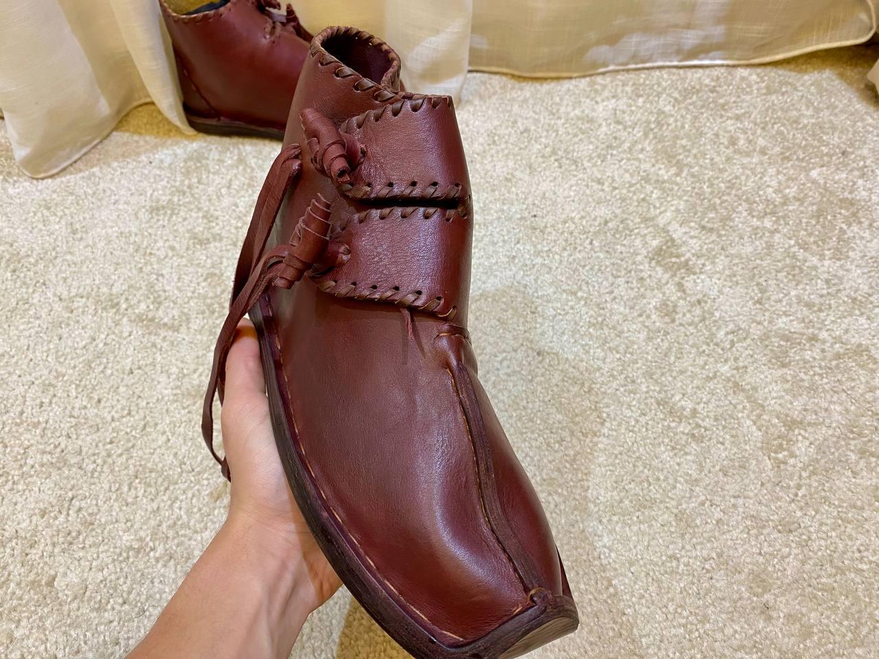 Medieval Viking Style, Genuine Leather Footwear - AtlasMuseCrafts