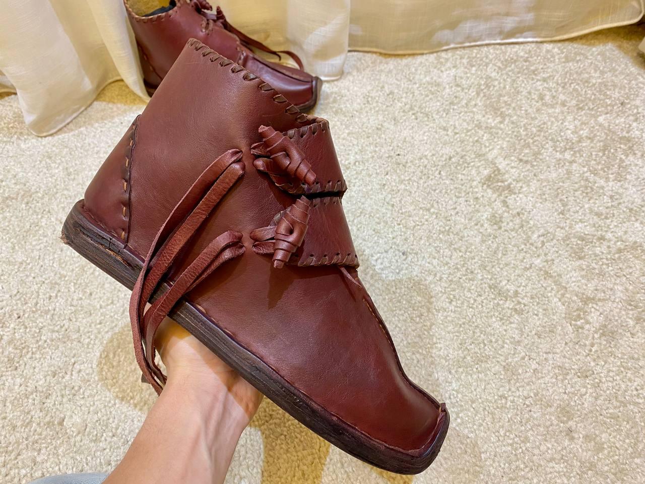 Medieval Viking Style, Genuine Leather Footwear - AtlasMuseCrafts