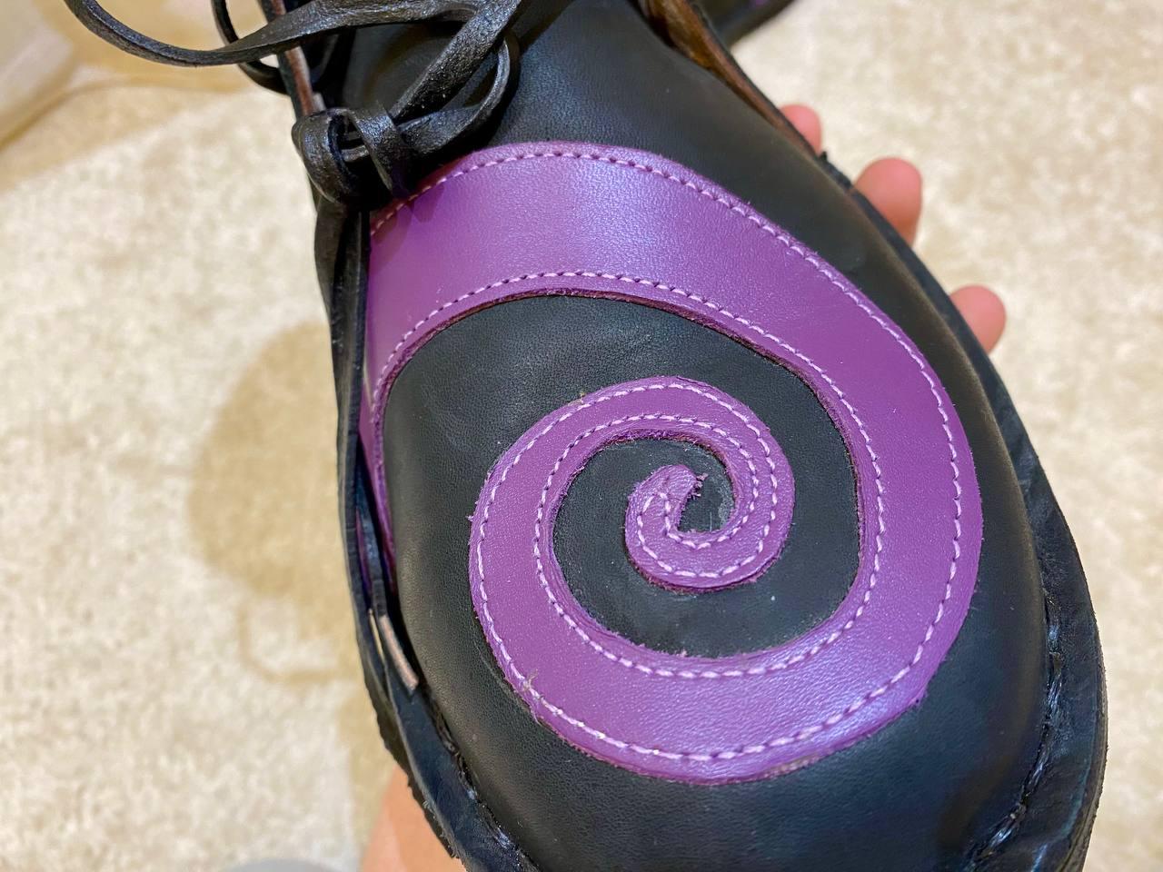Medieval Viking Leather Shoes Handmade Renaissance Boots - AtlasMuseCrafts