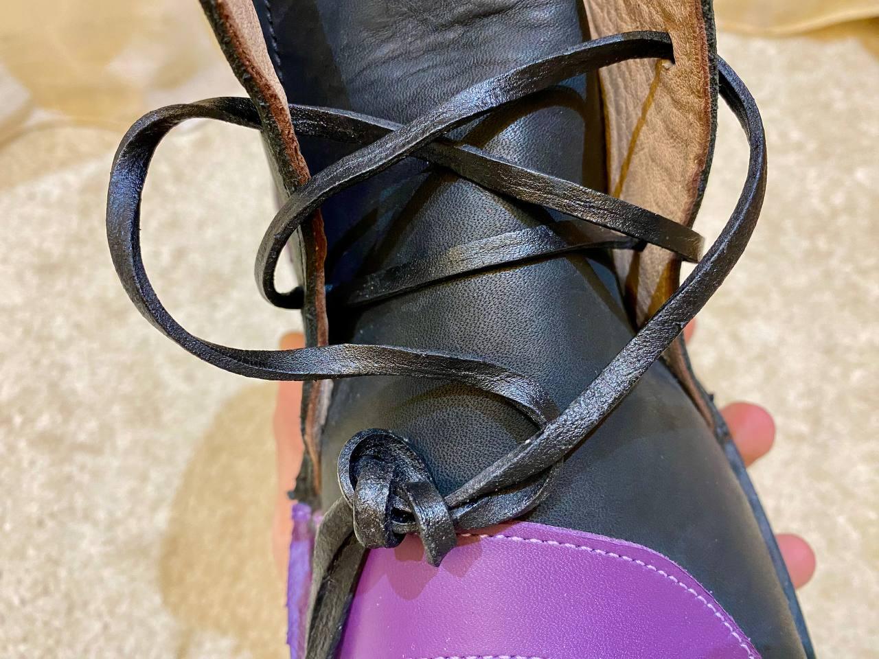 Medieval Viking Leather Shoes Handmade Renaissance Boots - AtlasMuseCrafts