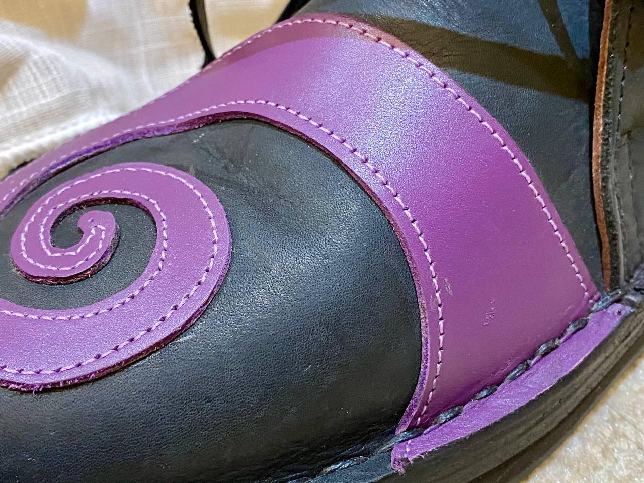 Medieval Viking Leather Shoes Handmade Renaissance Boots - AtlasMuseCrafts