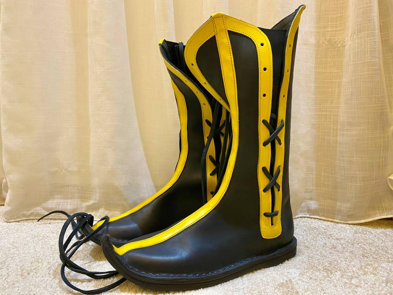 Medieval Viking Leather Boots Handmade Renaissance Boots - AtlasMuseCrafts
