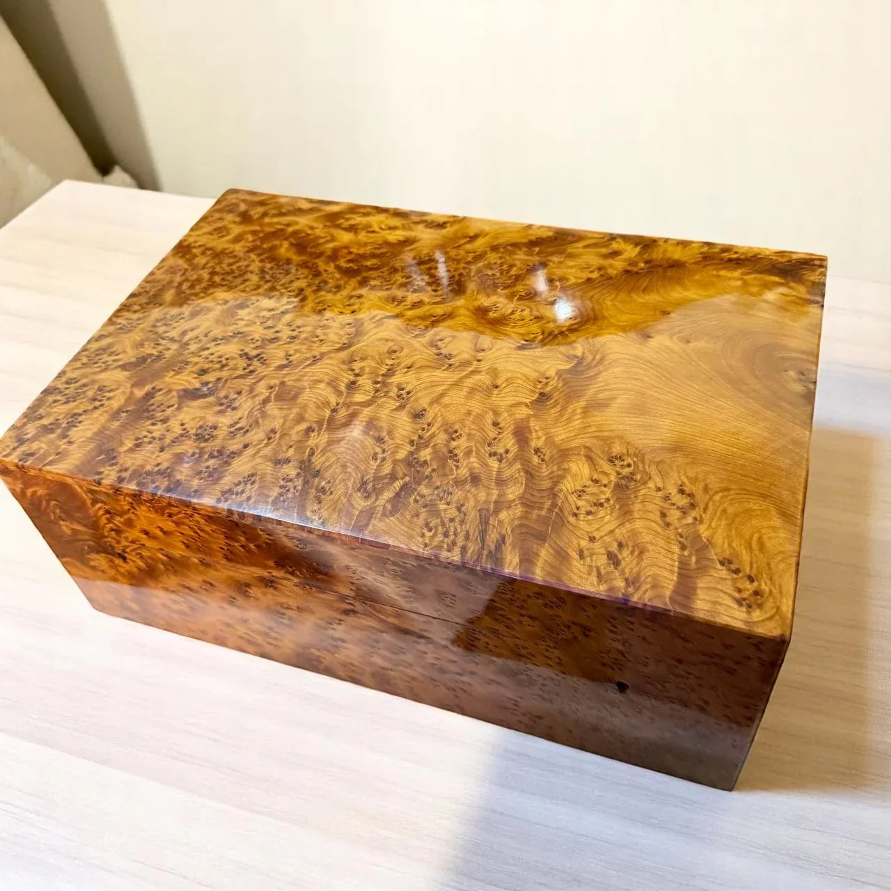 Handcrafted Wooden Jewelry Box Organizer With Key - AtlasMuseCrafts