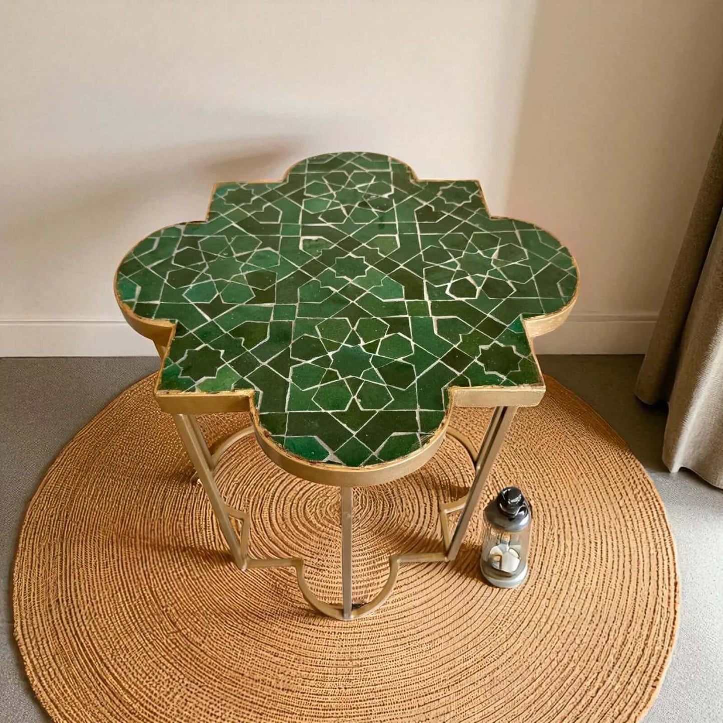 Authentic Moroccan Mosaic Table made from 20 cm / 8 inch